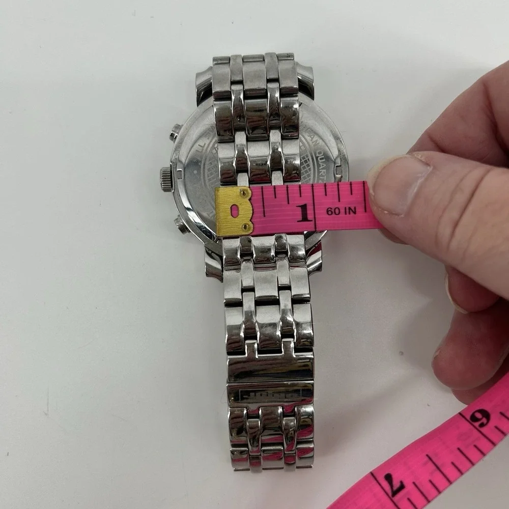 Jojino MJ-1101 50mm Mens Diamond Chronograph Watch 0.25ct Iced Out